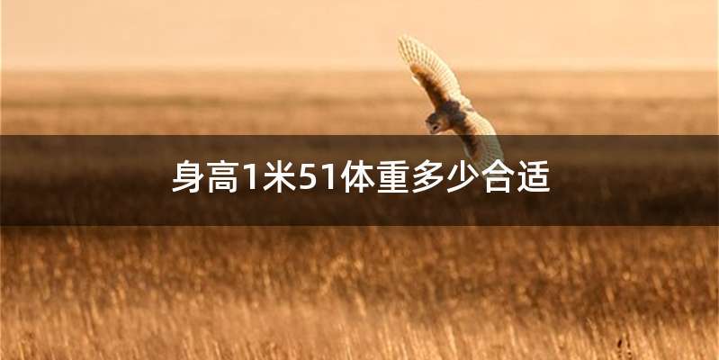 身高1米51体重多少合适