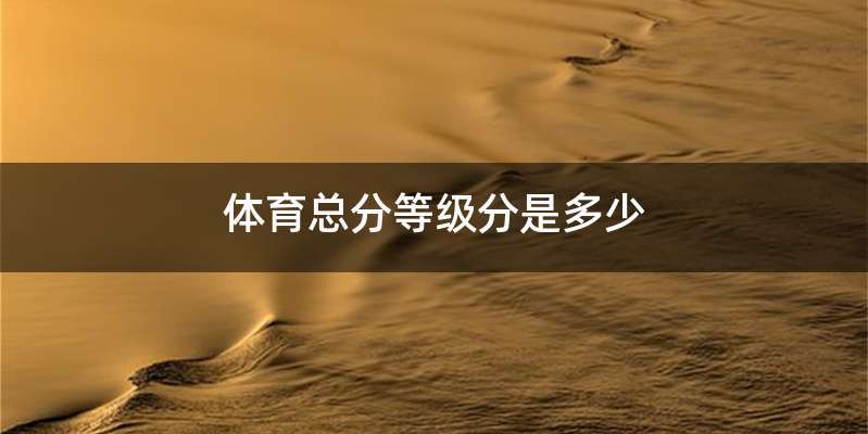 体育总分等级分是多少