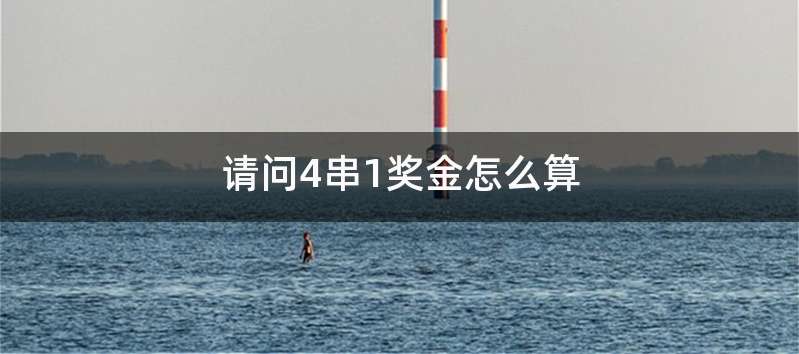 请问4串1奖金怎么算