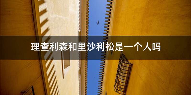 理查利森和里沙利松是一个人吗