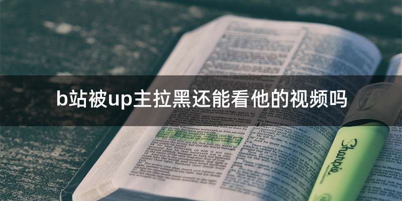 b站被up主拉黑还能看他的视频吗