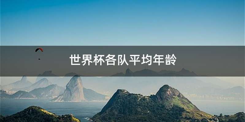 世界杯各队平均年龄