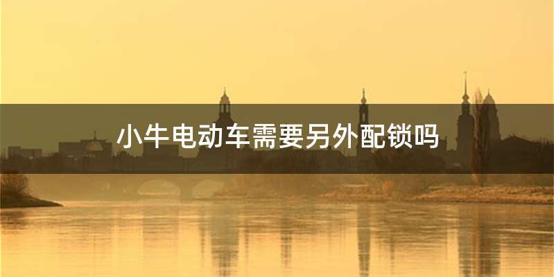 小牛电动车需要另外配锁吗