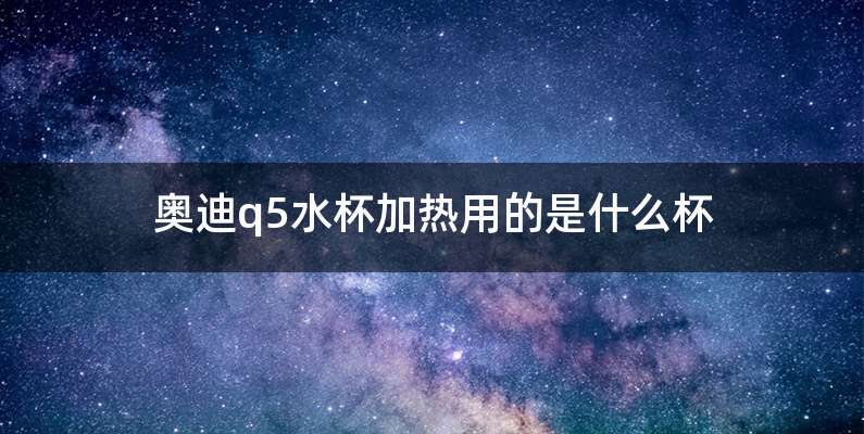 奥迪q5水杯加热用的是什么杯