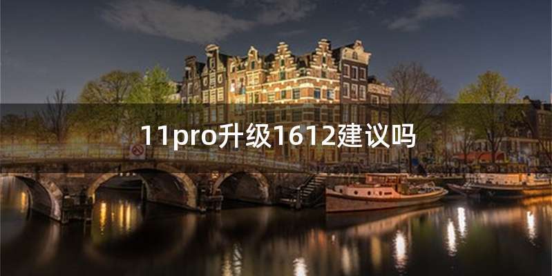 11pro升级1612建议吗