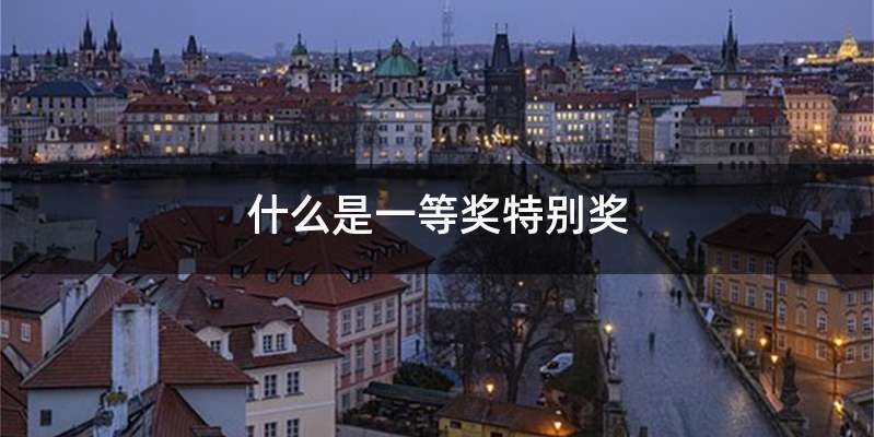 什么是一等奖特别奖