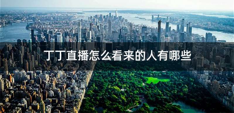 丁丁直播怎么看来的人有哪些