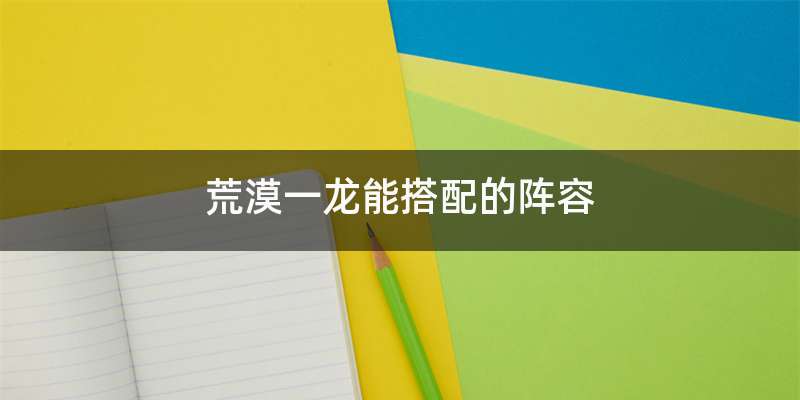 荒漠一龙能搭配的阵容