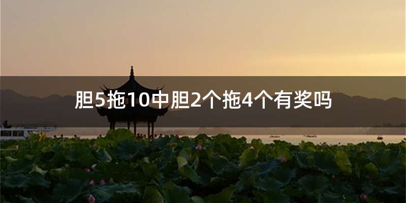 胆5拖10中胆2个拖4个有奖吗