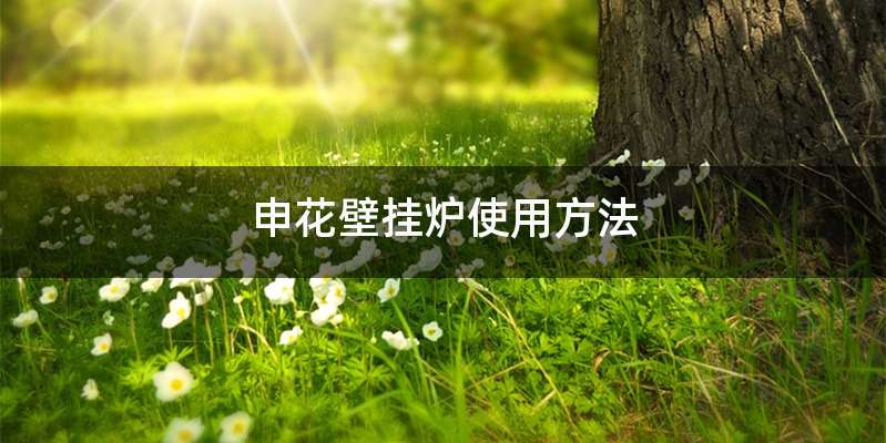 申花壁挂炉使用方法