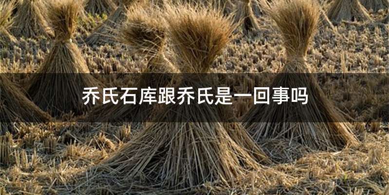 乔氏石库跟乔氏是一回事吗