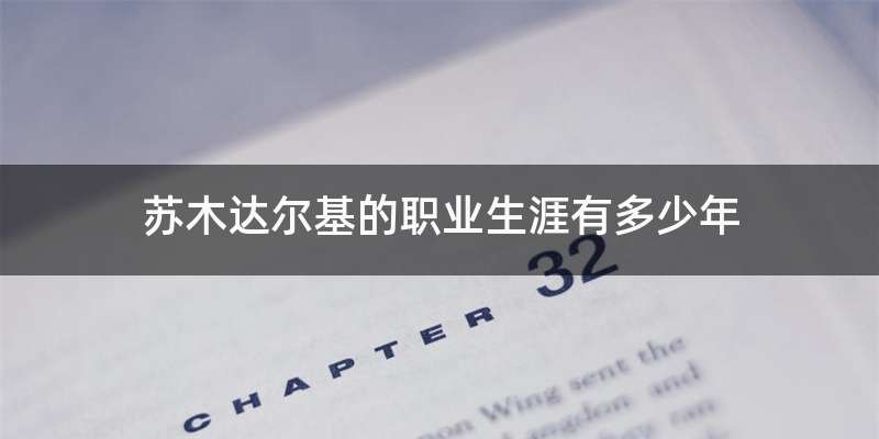 苏木达尔基的职业生涯有多少年