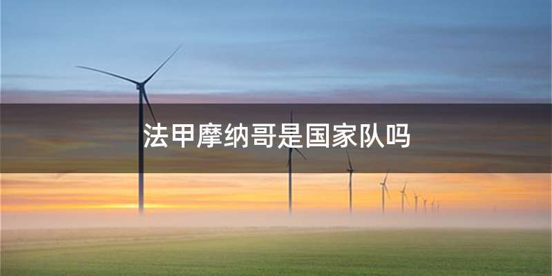 法甲摩纳哥是国家队吗