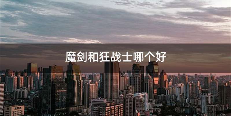 魔剑和狂战士哪个好