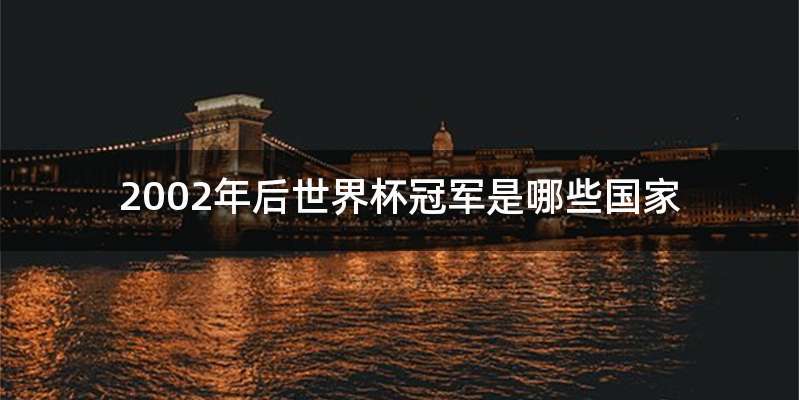 2002年后世界杯冠军是哪些国家