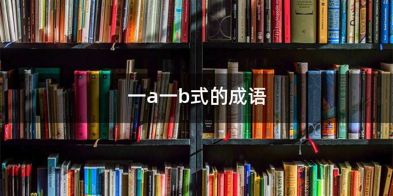 一a一b式的成语