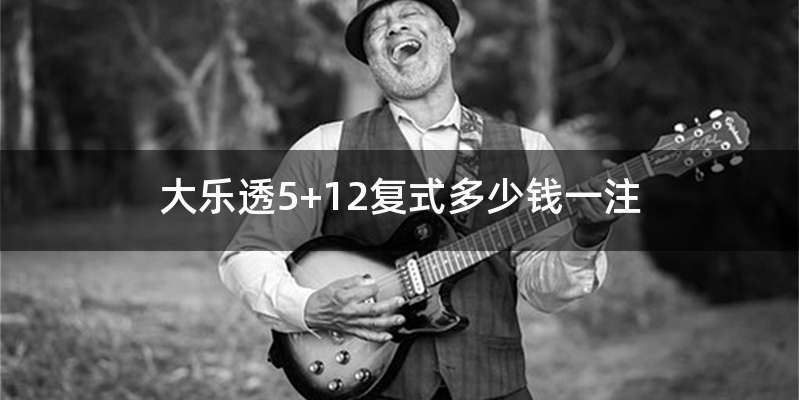 大乐透5+12复式多少钱一注