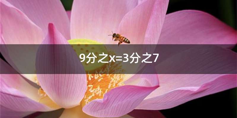 9分之x=3分之7