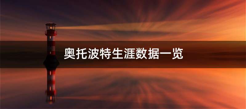 奥托波特生涯数据一览