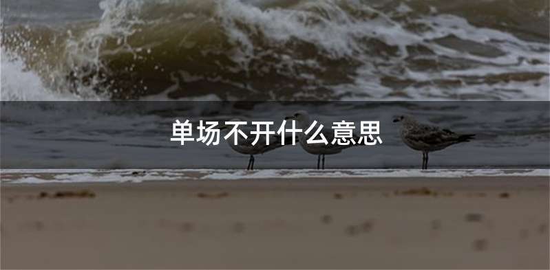 单场不开什么意思