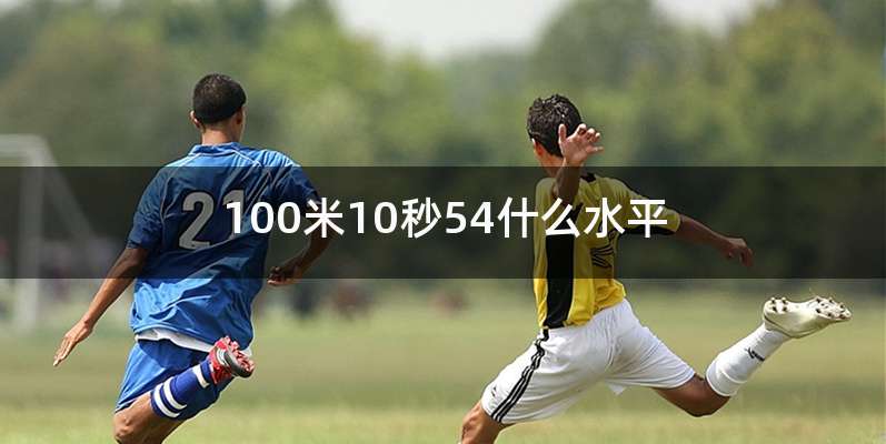 100米10秒54什么水平