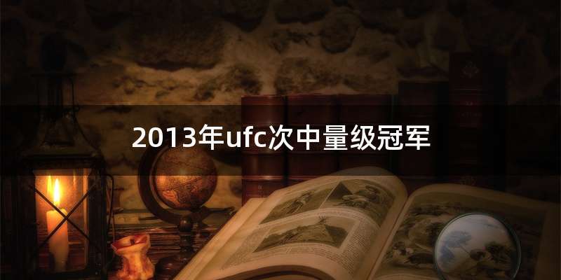 2013年ufc次中量级冠军