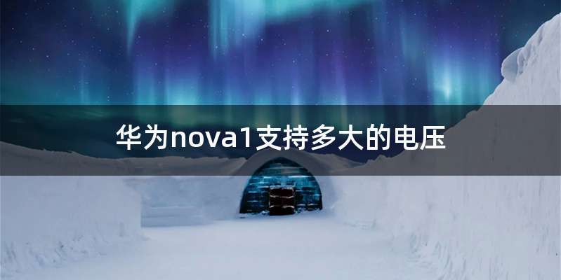 华为nova1支持多大的电压