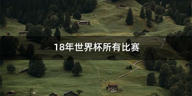 18年世界杯所有比赛