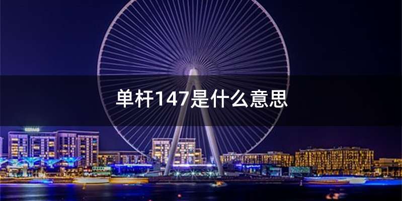 单杆147是什么意思