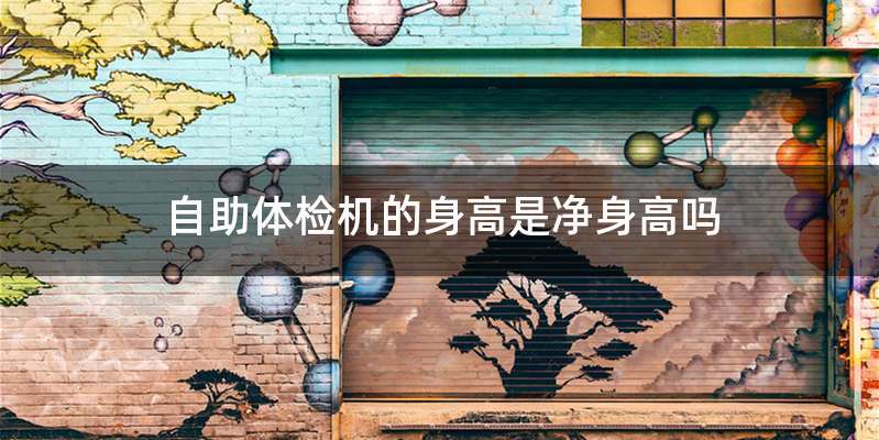 自助体检机的身高是净身高吗
