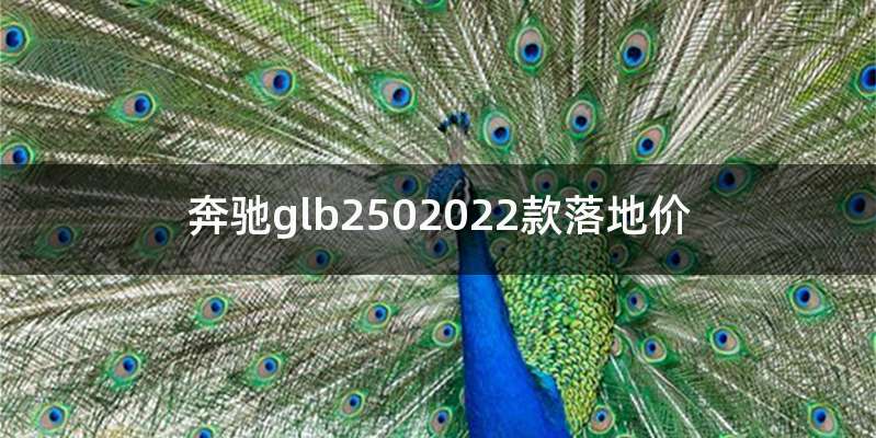 奔驰glb2502022款落地价