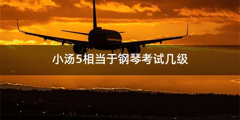 小汤5相当于钢琴考试几级