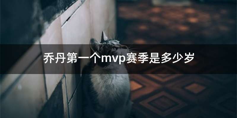 乔丹第一个mvp赛季是多少岁