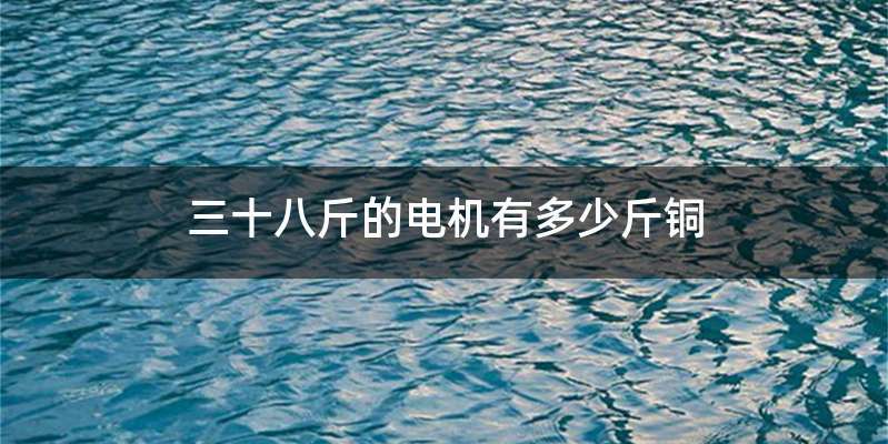 三十八斤的电机有多少斤铜