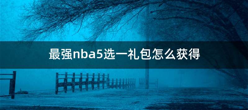 最强nba5选一礼包怎么获得
