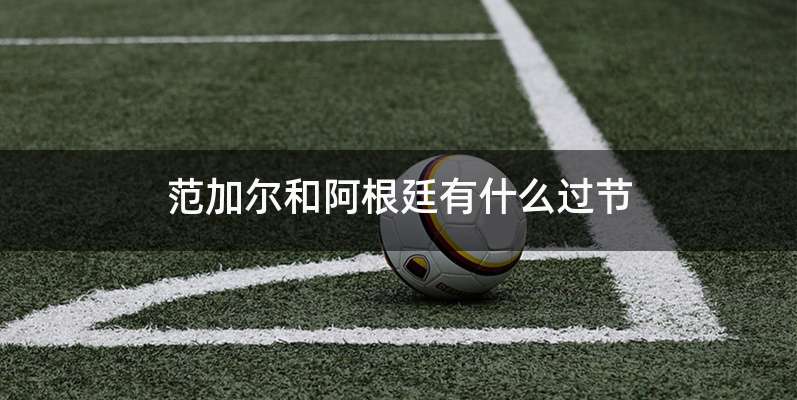 范加尔和阿根廷有什么过节