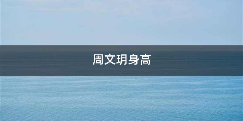 周文玥身高