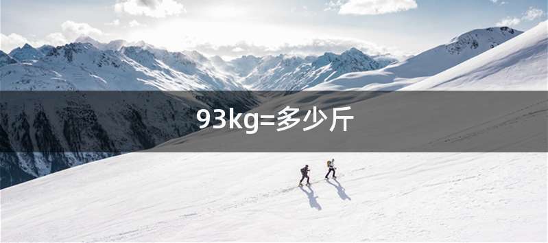 93kg=多少斤