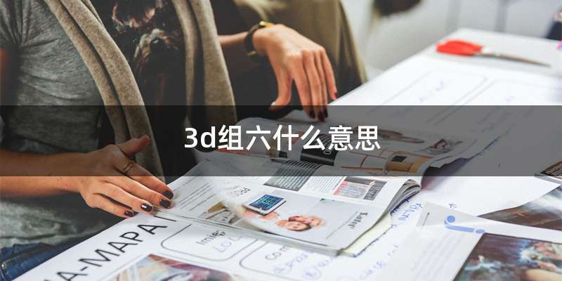 3d组六什么意思