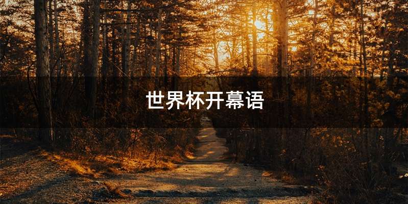 世界杯开幕语