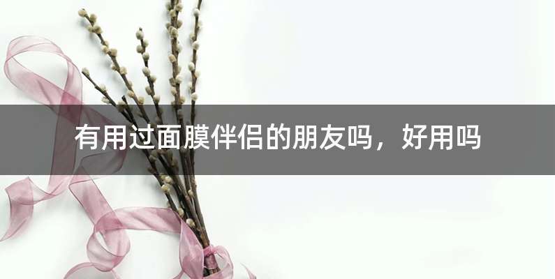 有用过面膜伴侣的朋友吗，好用吗