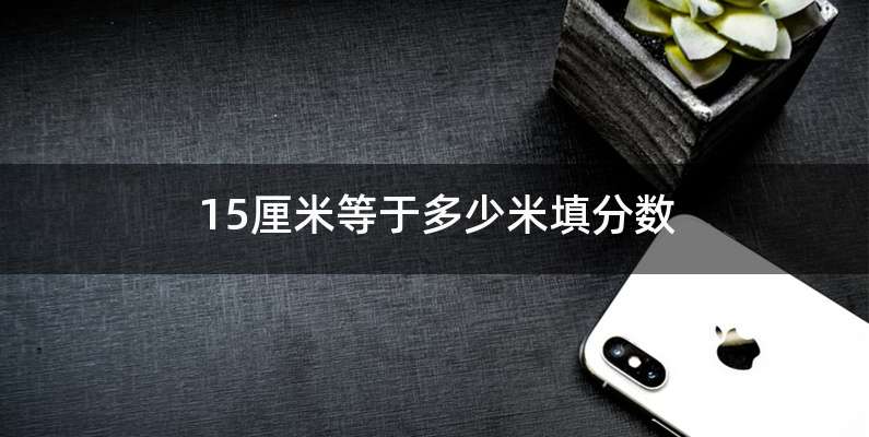 15厘米等于多少米填分数