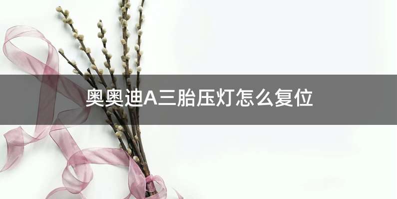 奥奥迪A三胎压灯怎么复位