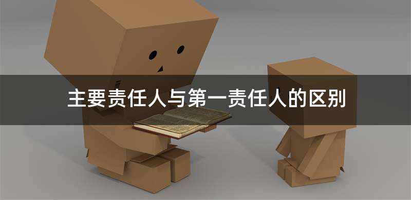 主要责任人与第一责任人的区别