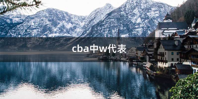 cba中w代表