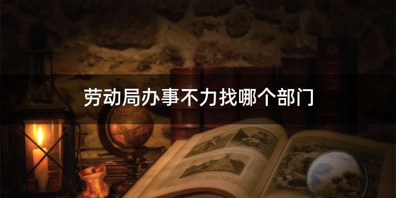 劳动局办事不力找哪个部门