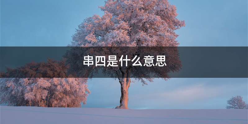 串四是什么意思