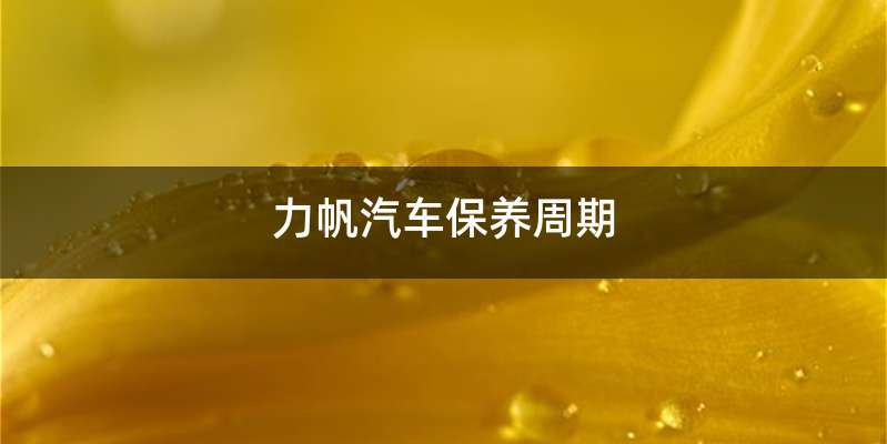 力帆汽车保养周期