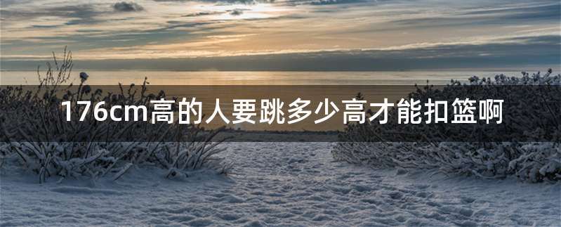 176cm高的人要跳多少高才能扣篮啊