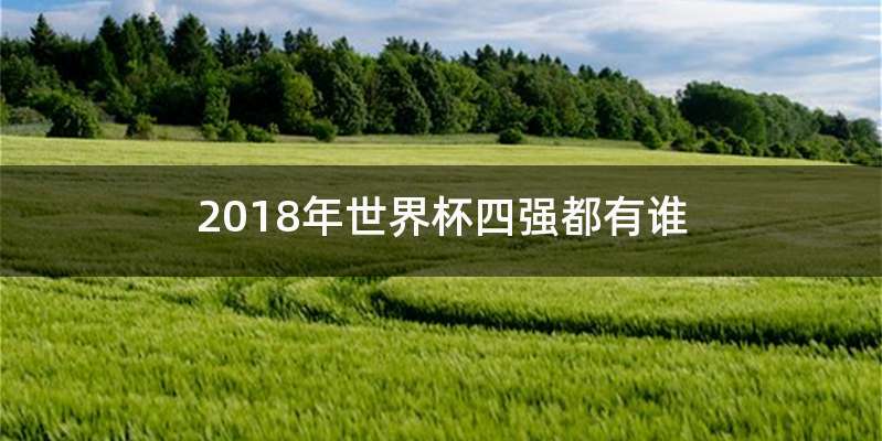 2018年世界杯四强都有谁